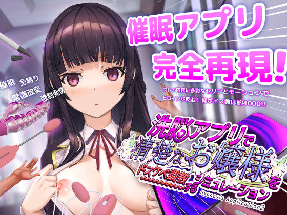洗脳アプリで清楚なお嬢様をドスケベ調教するシミュレーション の商品画像